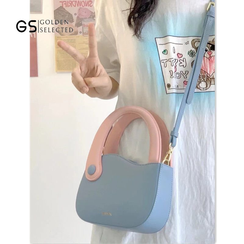 [Species Series] Túi Đeo Chéo Nhỏ Màu Tương Phản Phong Cách Mới Cho Nữ