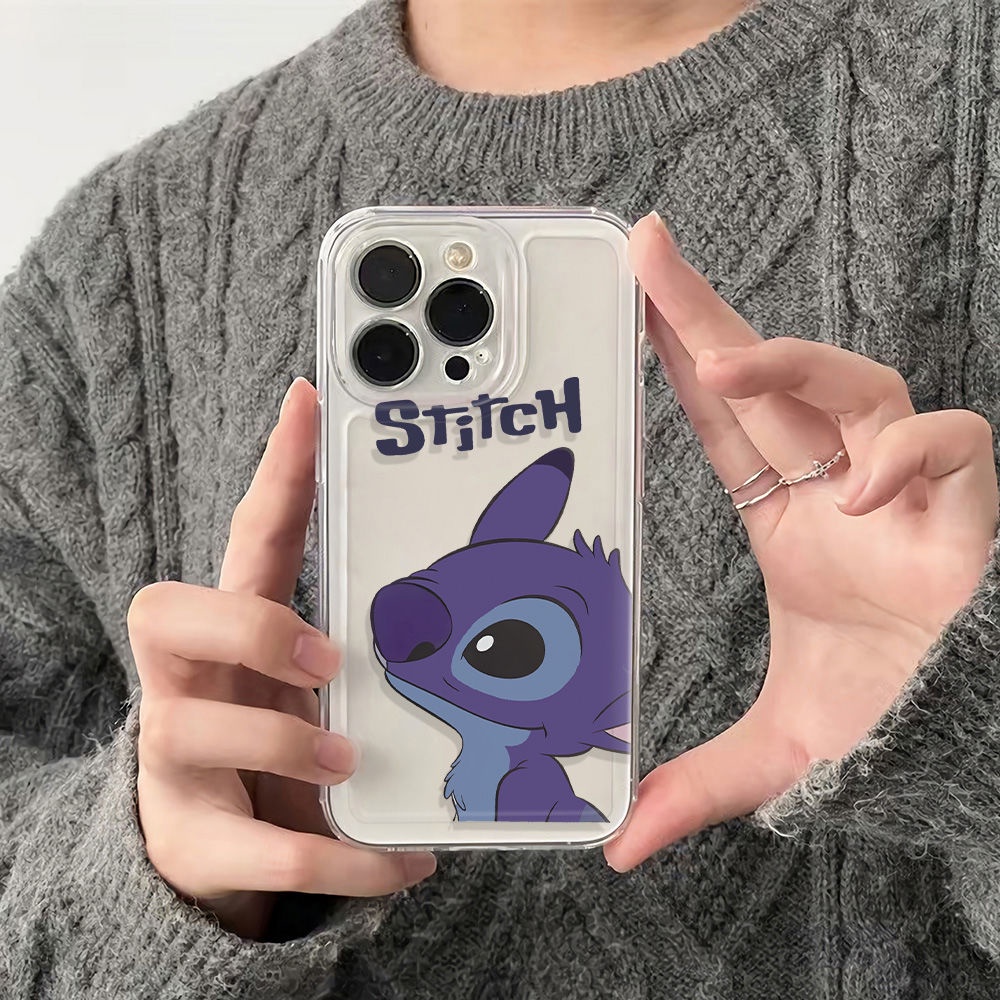✅Ốp Điện Thoại Mềm Chống Sốc Họa Tiết Stitch 13 Phong Cách Đơn Giản Cho Iphone 14pro 12 Max 6In Plus 7811