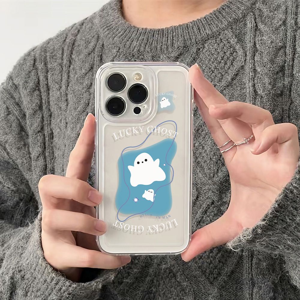 ✅Ốp Điện Thoại Mềm Chống Sốc Hình Ma Nhỏ Cho Iphone 14pro1113 6Iniphone12Plus 78 max VNV4