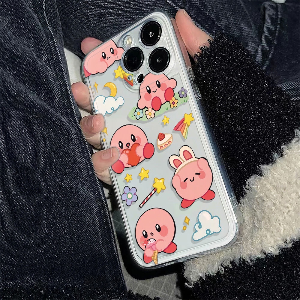 ✅Ốp Điện Thoại Dẻo Họa Tiết Ngôi Sao Kirby Dễ Thương Chống Sốc Cho iPhone12plus 6In 14pro1378 11max iPhone12plus