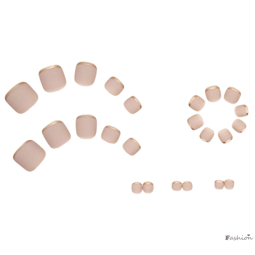 Phụ Kiện Trang Trí Móng Chân Giả Màu Sắc Xinh Xắn