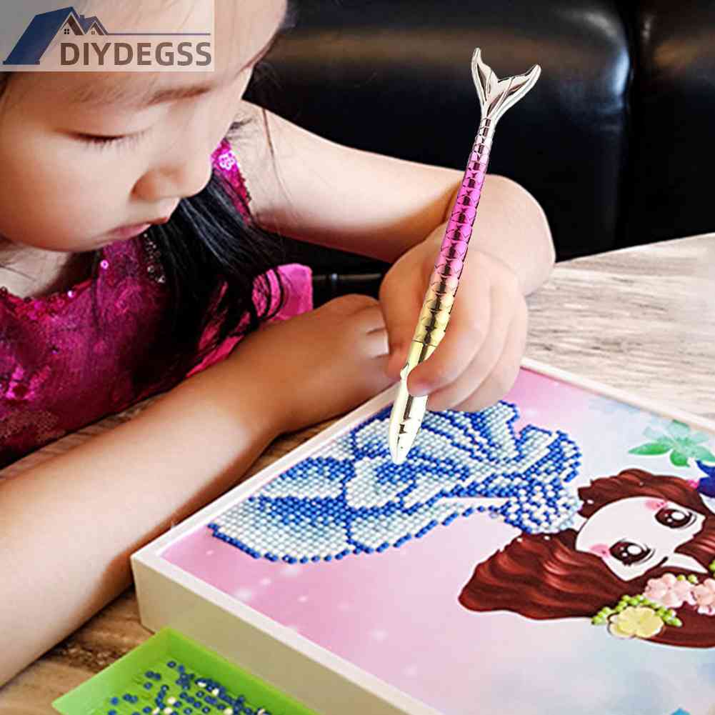Bút Đính Đá 5D Tự Làm Hình Đuôi Cá