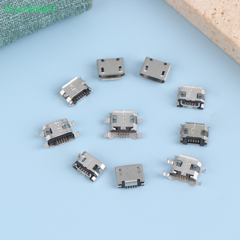 Hộp 50 Mô Hình 10 Mẫu Micro USB Female 5pin DIP Type B SMT Chất Lượng Cao