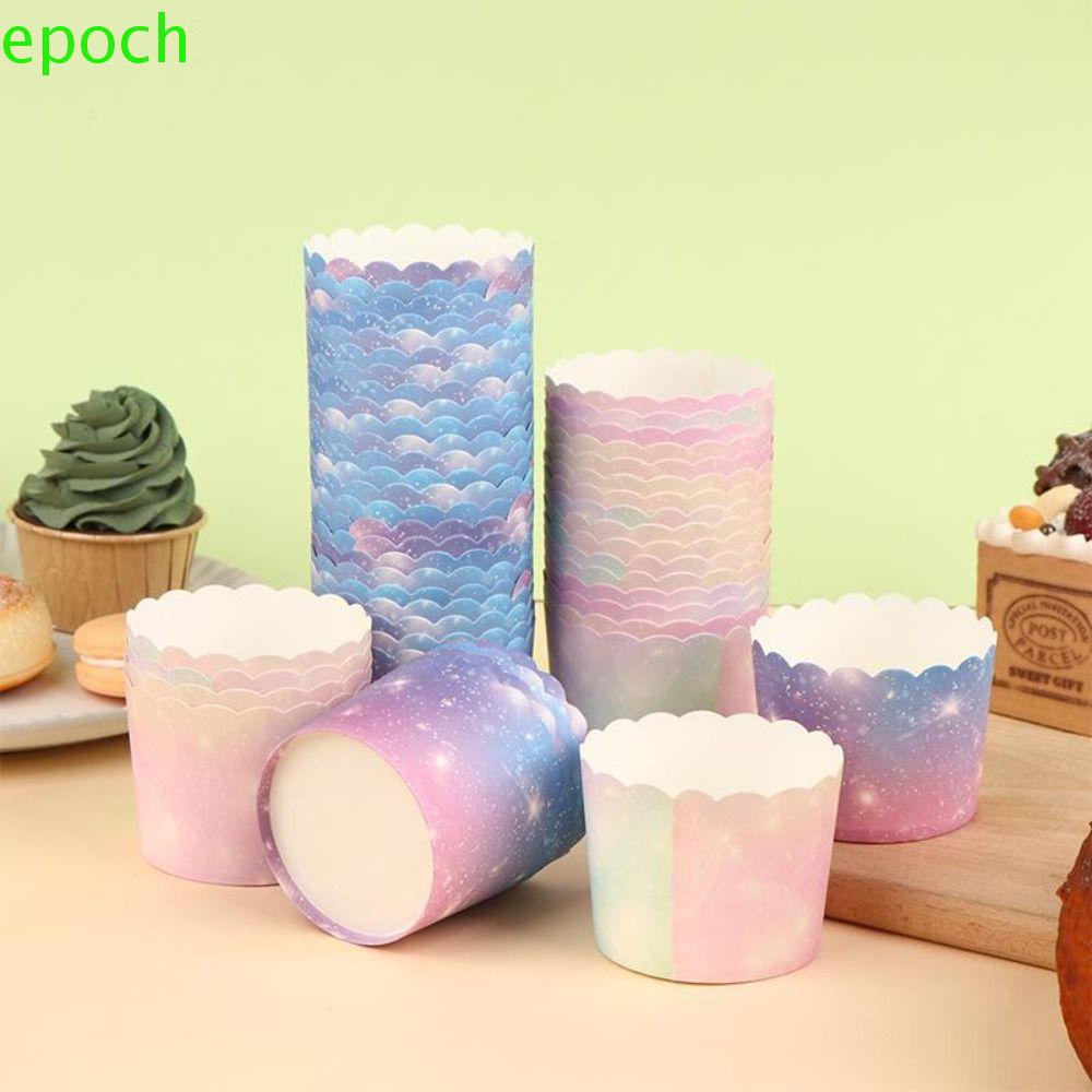 Epoch Đế Lót Bánh Cupcake Màu Gradient Dùng Một Lần Tiện Dụng