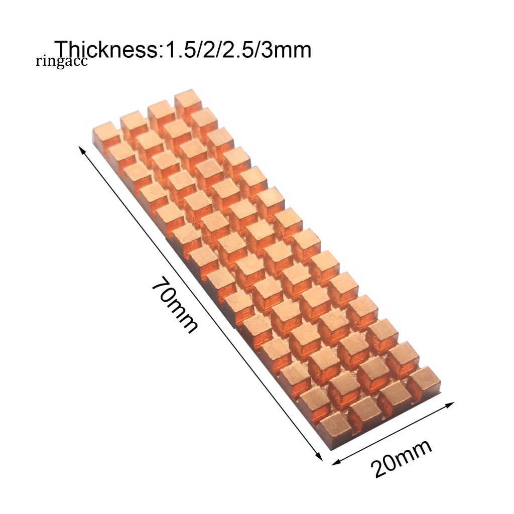 Bộ Tản Nhiệt Bằng Đồng Hiệu Quả Cao Cho M.2 NGFF 2280 970evo