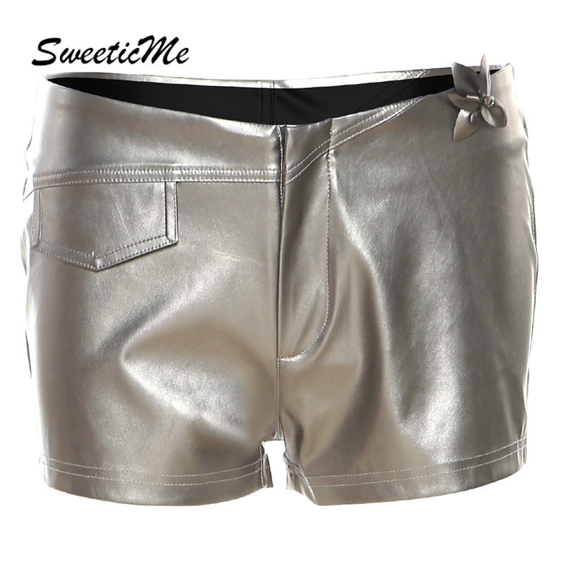 Quần Short Lưng Thấp Màu Trơn Dáng Ôm Thời Trang Mới 2023 Dành Cho Bạn Nữ