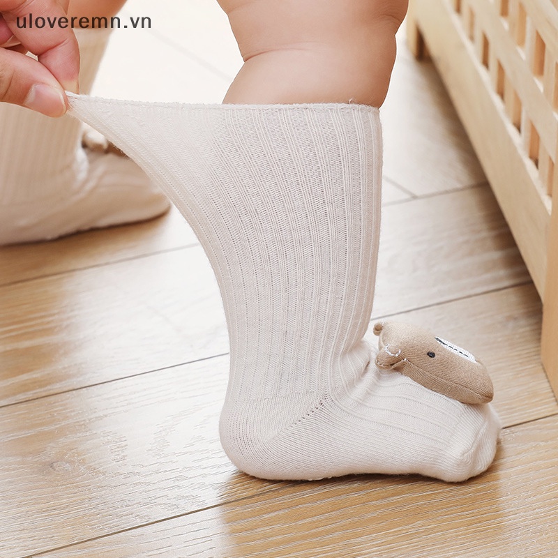 Vớ Giữ Ấm Chống Trượt In Hoạt Hình 3D Thời Trang Xuân Thu Cho Bé
