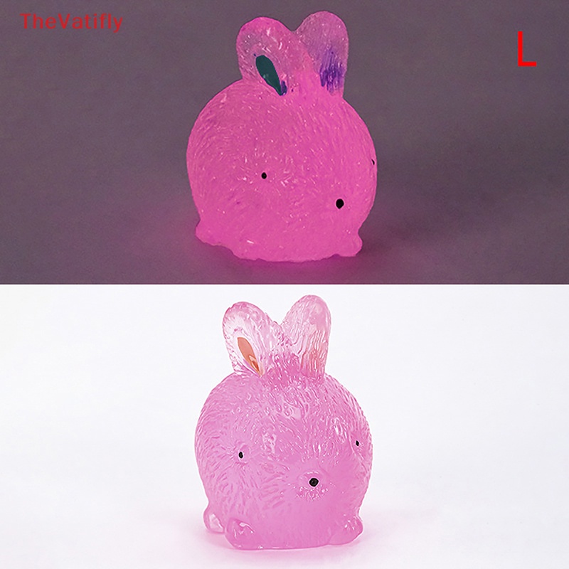 1 Mô Hình Thỏ Dạ Quang Dễ Thương Dùng Trang Trí Tiểu Cảnh