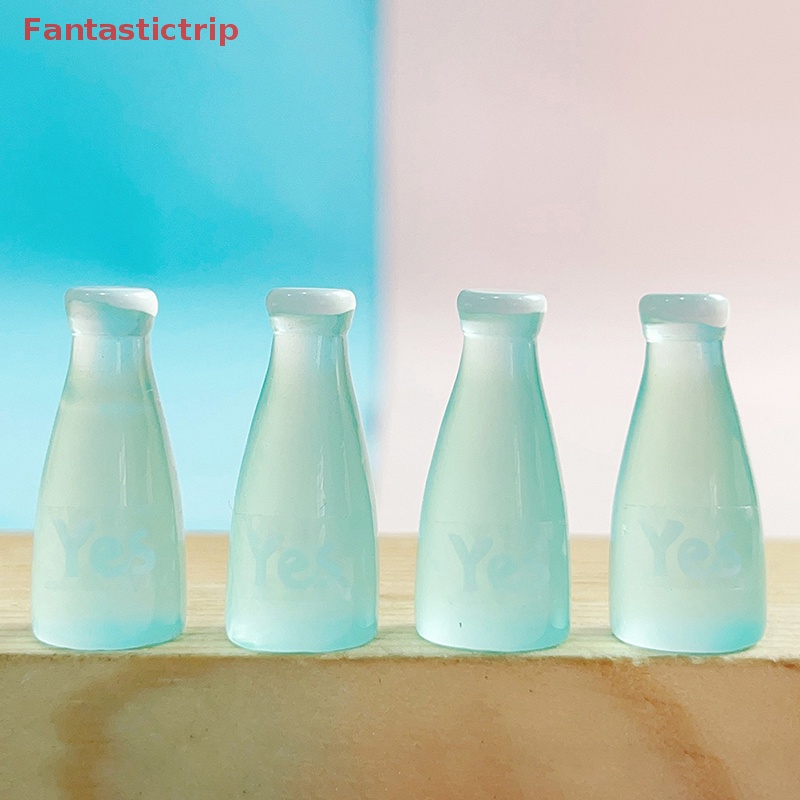 [Fantastictrip] Set 5 Bình Nhỏ Dạ Quang Trong Suốt Phụ Kiện Làm Trang Sức / Điện Thoại Di Động DIY Mới