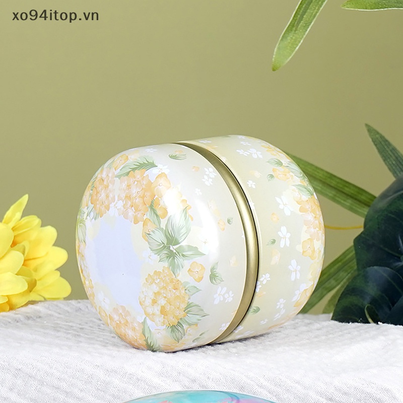 1 Hũ Thiếc Đựng Trà / Kẹo Có Nắp Đậy