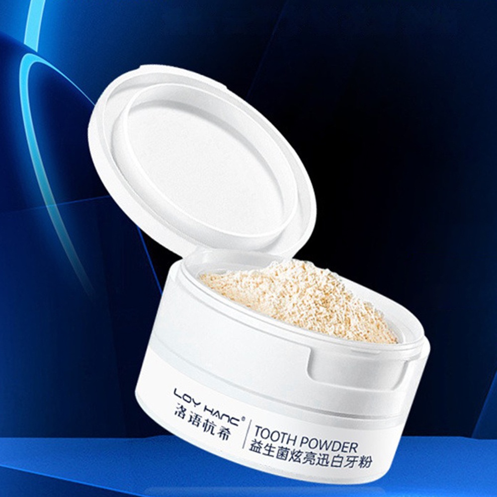 Men vi sinh Làm sáng răng tức thì Bột 50g, Loại bỏ vết ố sáng tạo Làm trắng răng Hơi thở thơm mát heby1