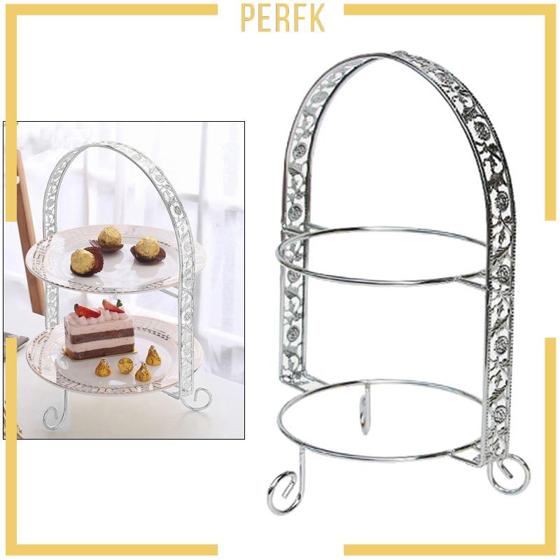 Giá Đỡ Trưng Bày Bánh Cupcake 2 Tầng Bằng Sắt