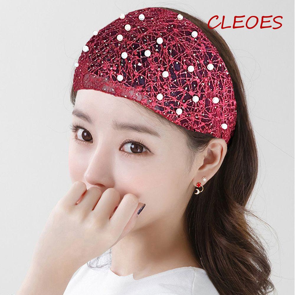 Băng Đô Cài Tóc Bản Rộng Co Giãn Họa Tiết Hoa Thời Trang Cho Nữ