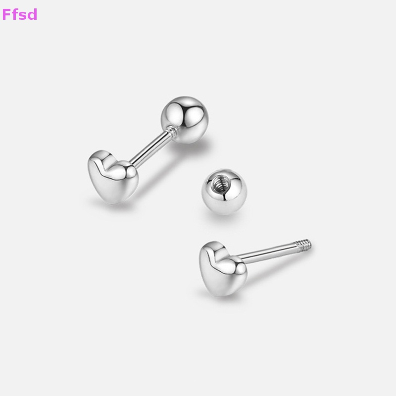 1 Đôi Khuyên Tai Hình Trái Tim Dạng Xoắn Ốc Dành Cho Nữ