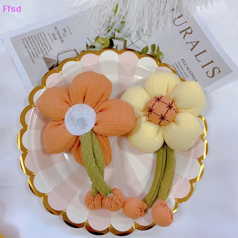 1 Túi Hoa Hướng Dương Bằng Vải Cotton Treo Trang Trí Xe Hơi DIY