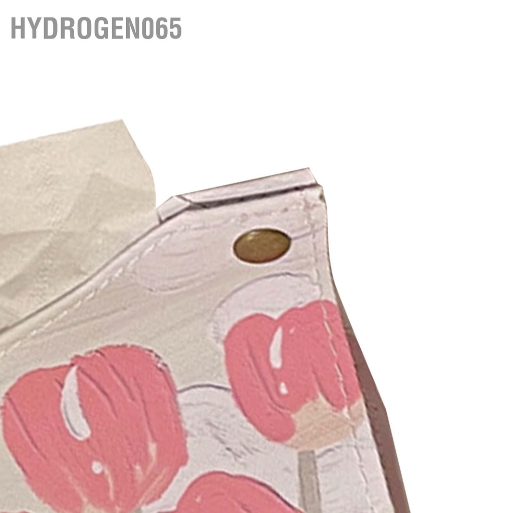 Hydrogen065 Hộp Giấy Bìa Lớn Da PU Dễ Thương Mặt Tay Dành Cho Phòng Ngủ Khách Xe Ô Tô