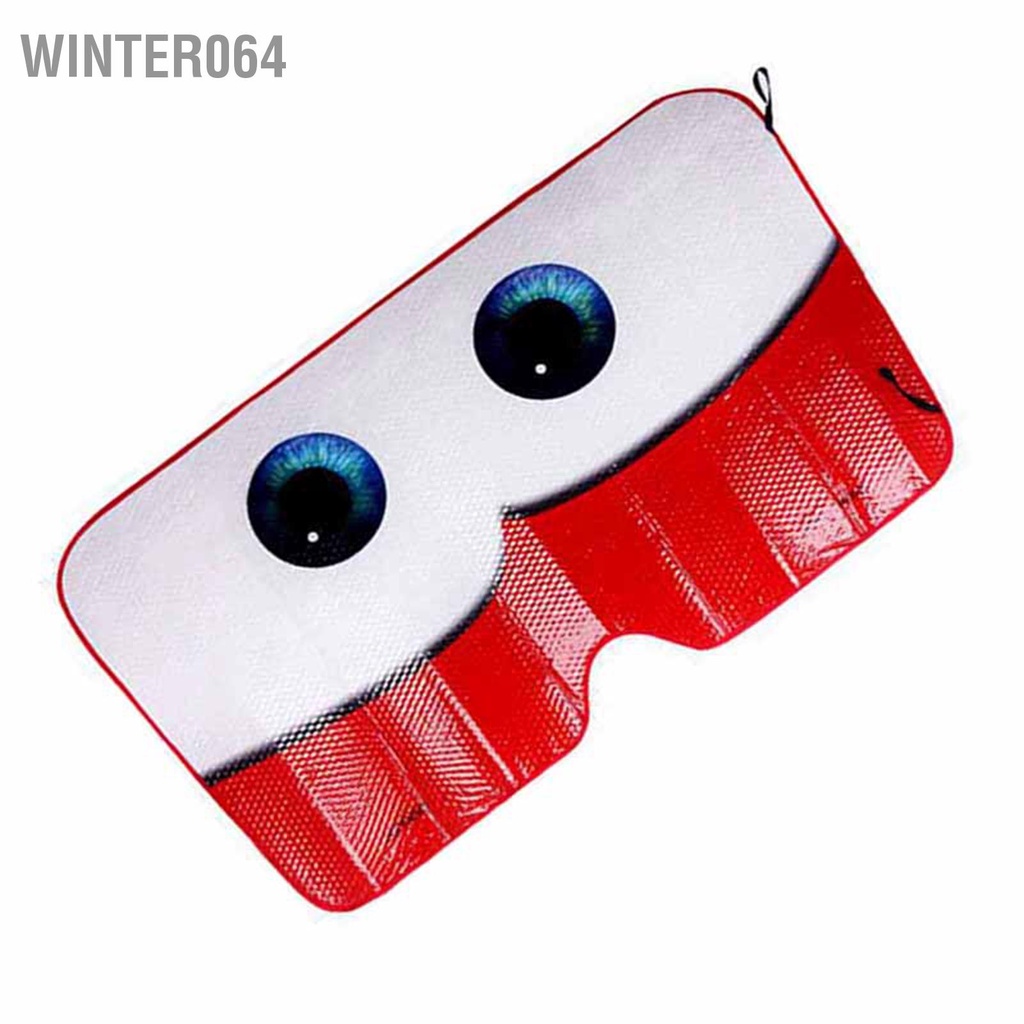 Winter064 Hoạt Hình Mắt Kính Chắn Gió Ô Tô Tấm Che Nắng Bảo Vệ Có Thể Gập Lại Cửa Sổ Giữ Nhiệt Bao Khối Tia UV