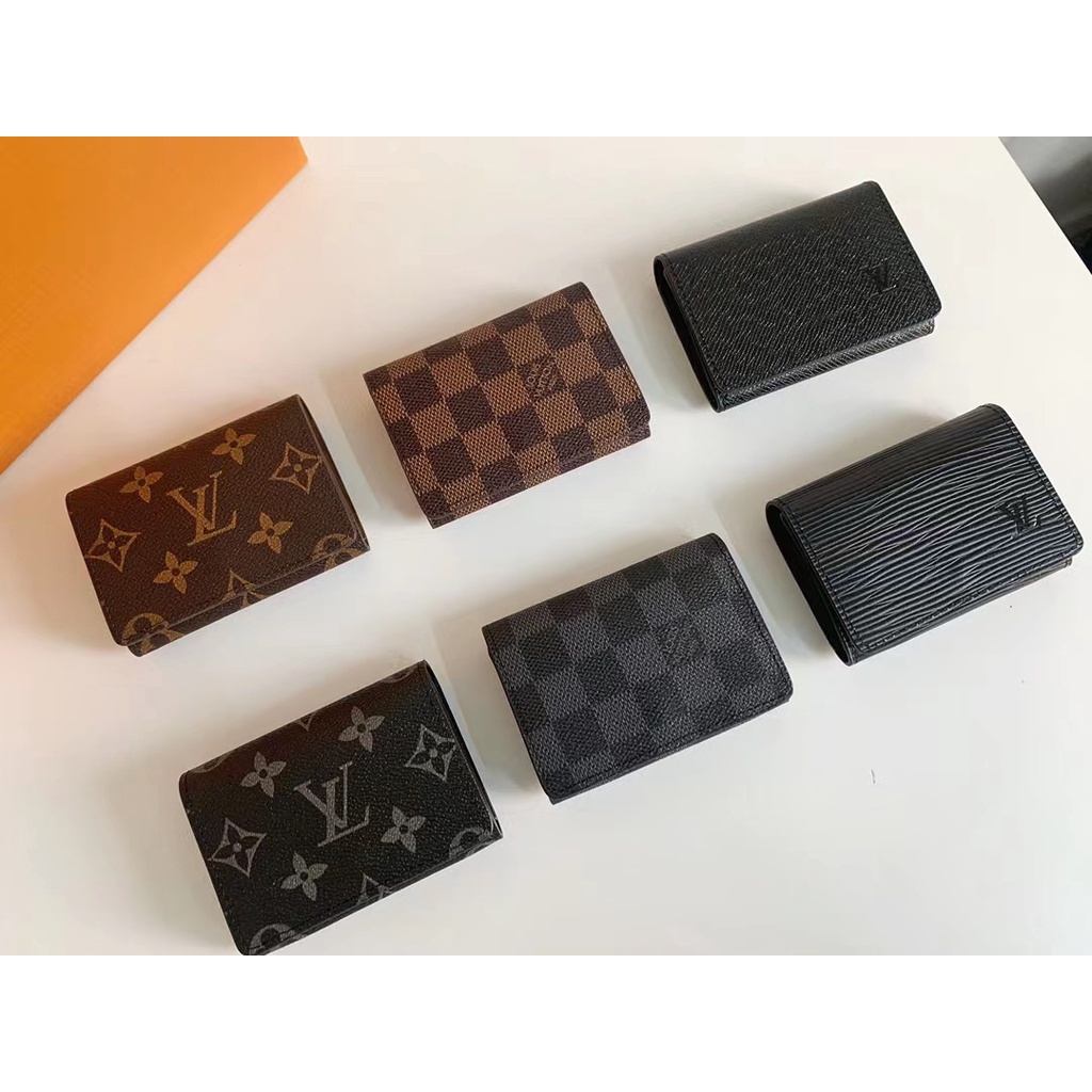 Ví Da Louis Vuitton LV Đựng Thẻ Kiểu Công Sở Cá Tính Cho Nam (Kèm Hộp Quà)