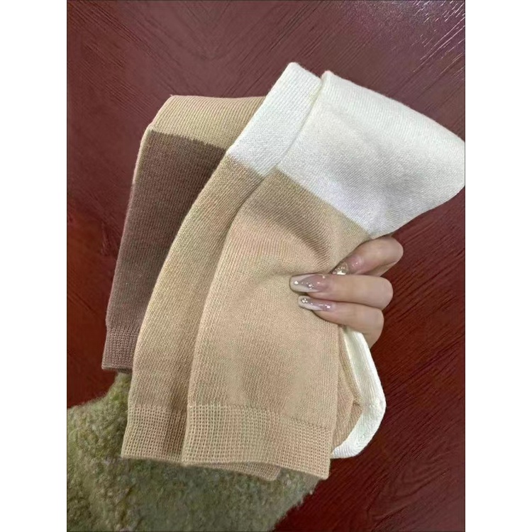 Vớ Dài Qua Gối Màu Sắc Thời Trang Xuân Thu Phong Cách Hàn Quốc Cho Bé Gái