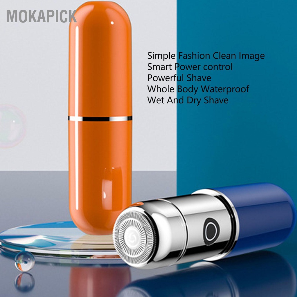 Mokapick Máy cạo râu mini Dao không thấm nước điện cầm tay tại nhà du lịch