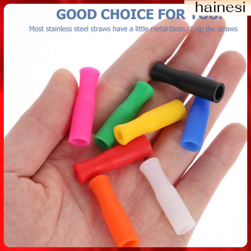 Bộ 8 Ống Hút Silicone Tái Sử Dụng Được