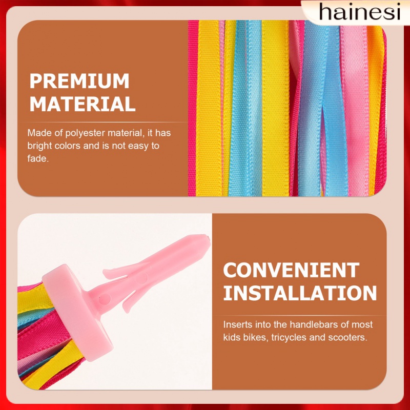 2 Cặp Tay Nắm Xe Đạp Tua Rua Cho Bé