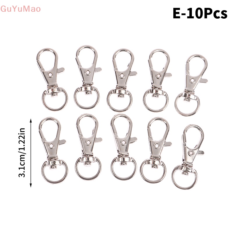 Set 10 Móc Khóa Tôm Hùm Bằng Kim Loại Dùng Để Tự Làm Túi Xách