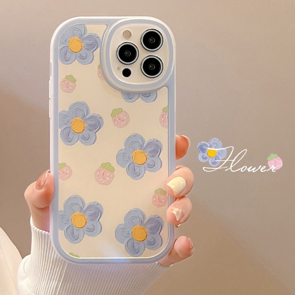 Ốp Điện Thoại TPU Mềm Chống Bụi Họa Tiết Hoa Mùa Hè Cho IPhone 14 Pro Max 13 12 11 Pro Max XS XR 7 8 Plus