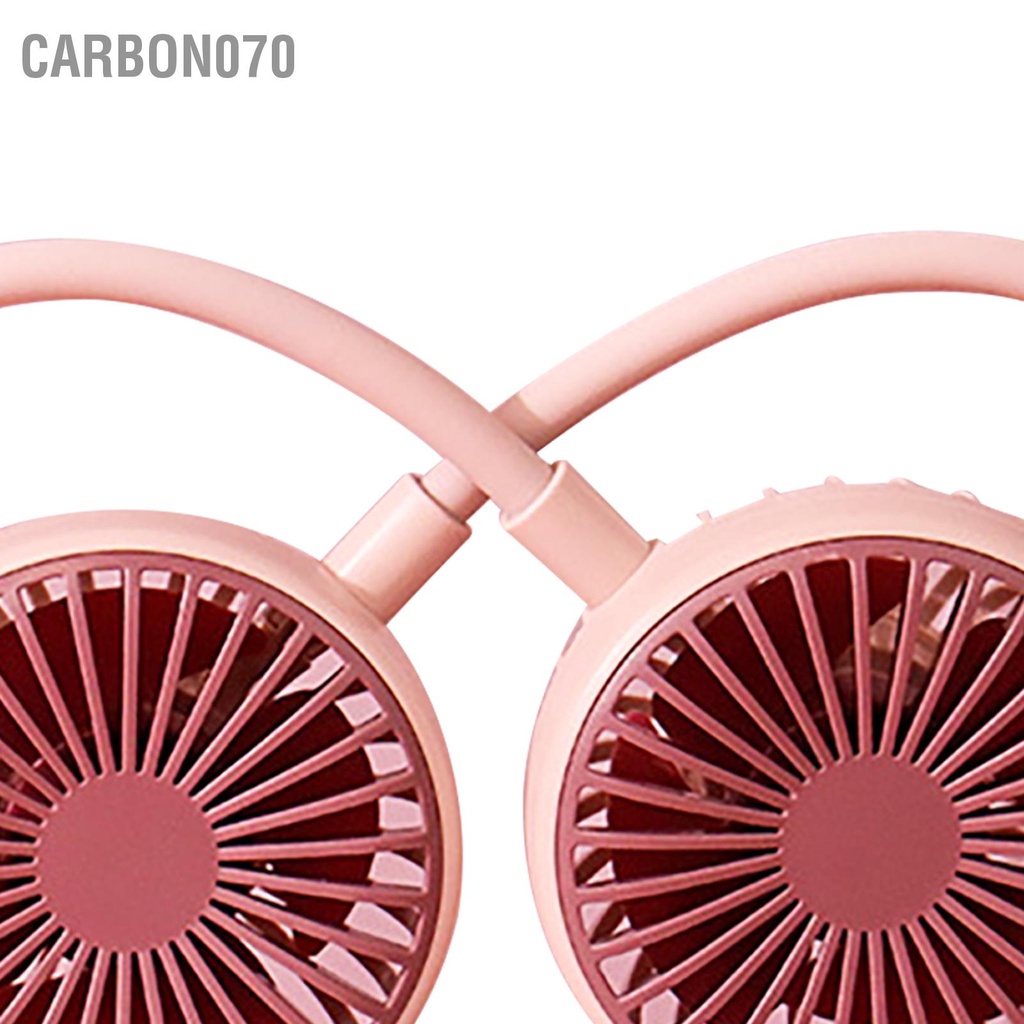 [Hàng HOT] Quạt đeo cổ mini di động sạc USB gấp gọn tiện lợi cho văn phòng du lịch【Carbon070】