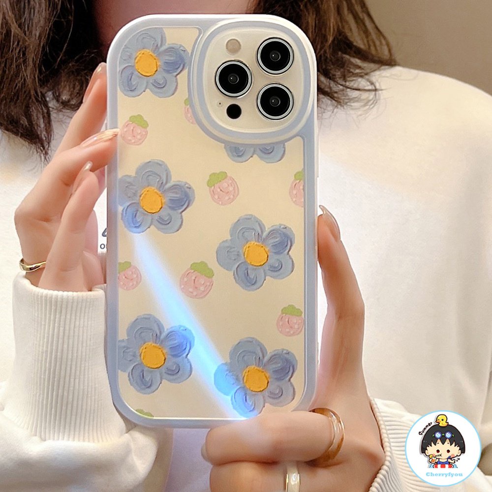 Ốp Điện Thoại TPU Mềm Chống Bụi Họa Tiết Hoa Mùa Hè Cho IPhone 14 Pro Max 13 12 11 Pro Max XS XR 7 8 Plus