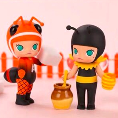 ★Hgtoys★ Búp Bê Popmart MOLLY Côn Trùng Bí Ẩn Trang Trí