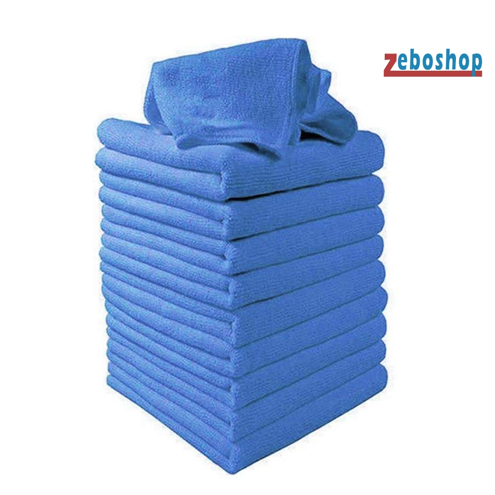 Bộ 10 Khăn Lau Xe Hơi Mềm Mại, Kích Thước 25x25cm