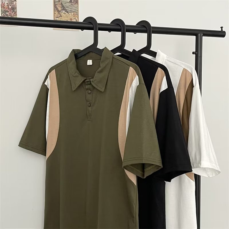 Áo Thun polo Tay Lửng Dáng Rộng Thời Trang Mùa Hè Phong Cách Hàn Quốc Mới 2023