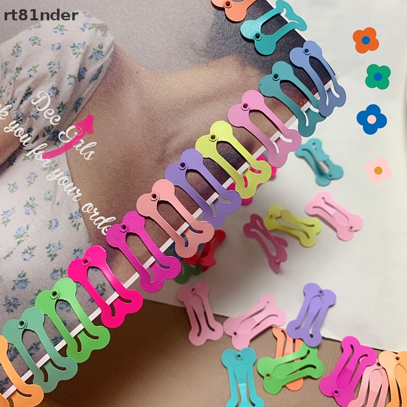 Rt set 20 Kẹp Tóc Hình Khúc Xương Mini Màu Kẹo Ngọt Dành Cho Thú Cưng