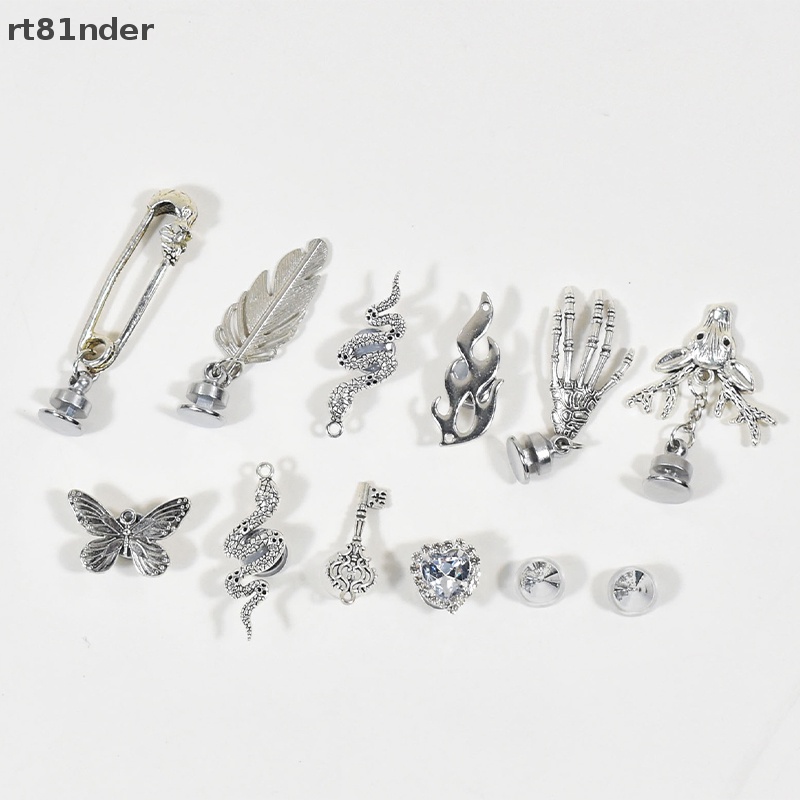 Rt 1 Set Phụ Kiện Trang Trí Giày Croc DIY Phong Cách Punk Cho Bé