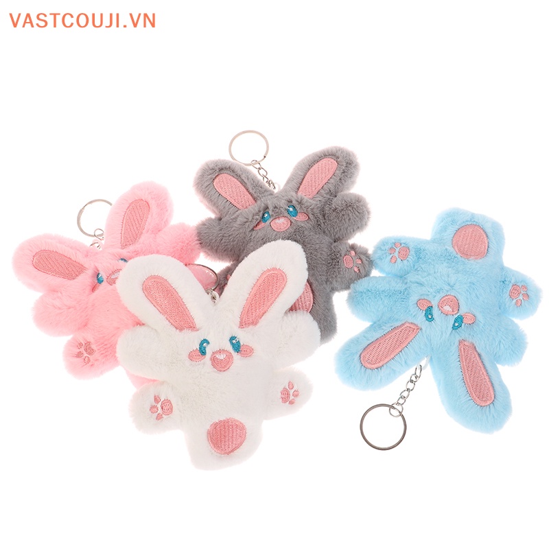 Móc Khóa Thỏ Nhồi Bông Mềm Mại Dễ Thương
