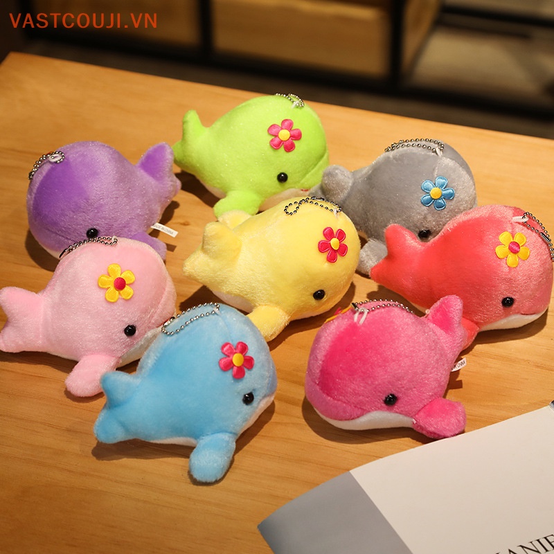 Móc Khóa Hình Cá Voi Nhồi Bông Dễ Thương