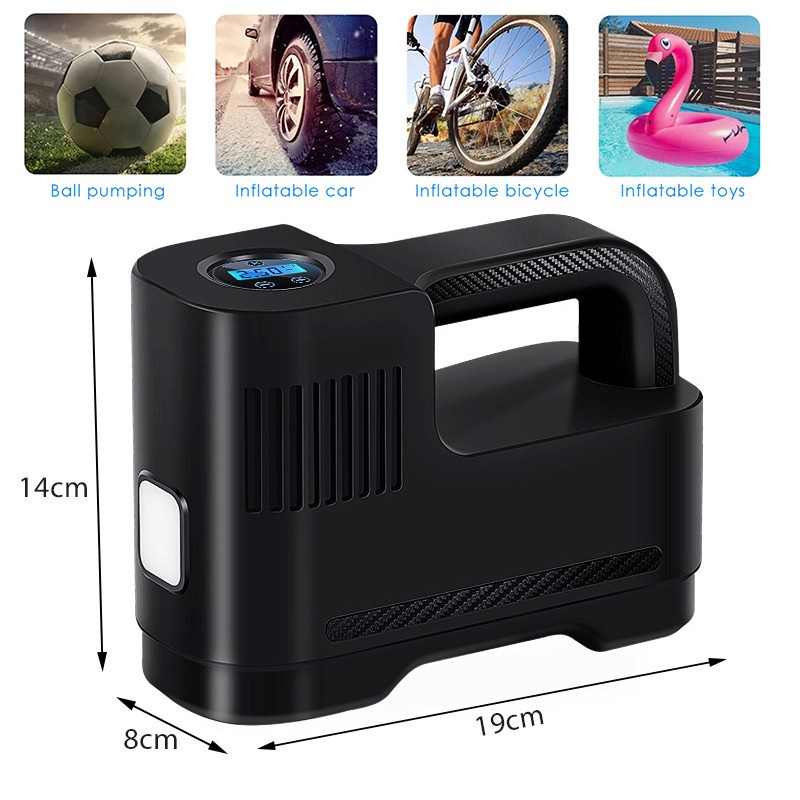 Máy Bơm Lốp Xe Không Dây, Tiết Kiệm Thời Gian Và Sức Lực, Máy Bơm Xe Máy Bằng Điện Công Suất Cao, Tự Ngắt Tiện Lợi
