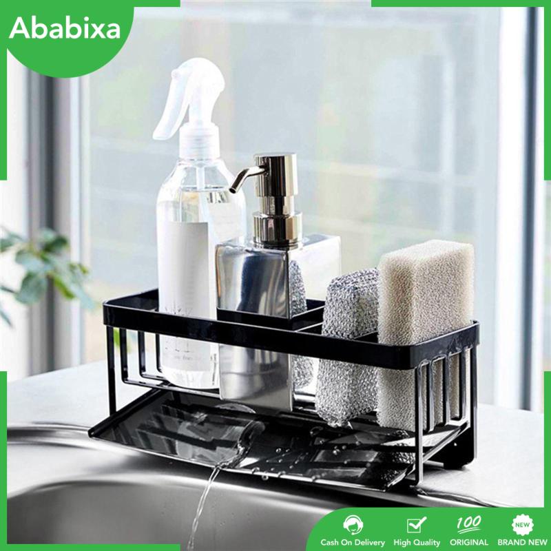 Giá Đỡ Bọt Biển / Xà Phòng Có Rãnh Thoát Nước Tiện Dụng Cho Bồn Rửa Nhà Bếp