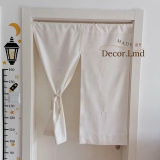 Rèm roman Nhật Bản màu trắng sữa vintage chống nắng cao cấp, màn vải treo tường trang trí decor cửa (xẻ sẵn)