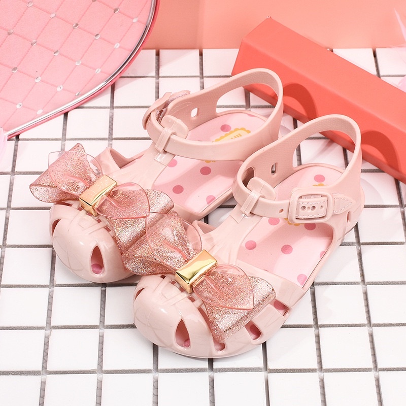 <ẢNH THẬT>SANDAL nhựa thơm siêu xinh cho bé gái Full Box hộp