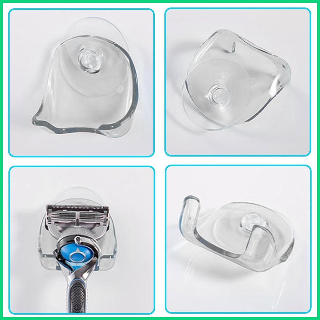 Giá Đỡ Dao Cạo Râu Gắn Tường Có Giác Hút Chịu Được Sức Nặng Tháo Rời Và Tái Sử Dụng Được Cho
