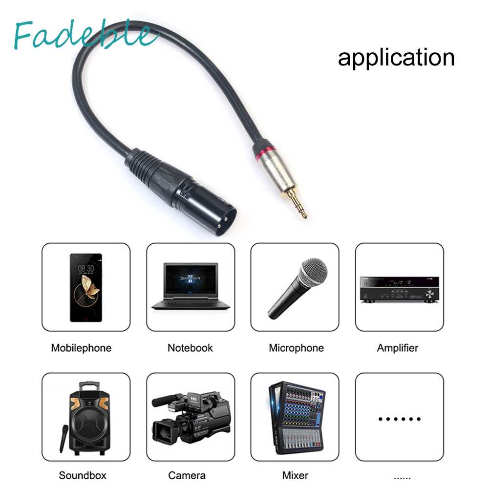 Cáp ChuyểN ĐổI Âm Thanh 3.5mm TRS Sang XLR 3Pin 0.3m