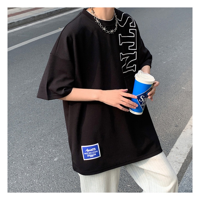 Áo Thun Tay Ngắn Bằng Lụa Lạnh Mỏng Plus Size Thời Trang Mùa Hè Cho Nam