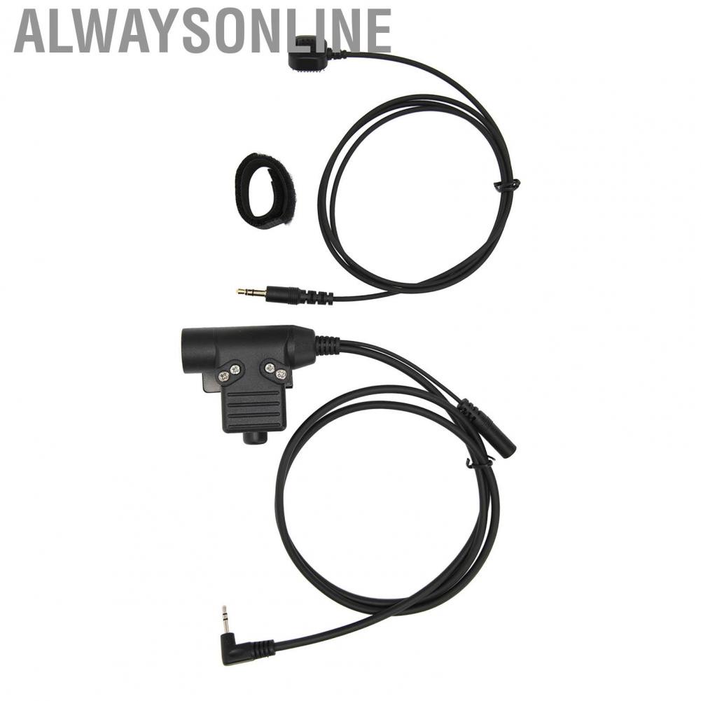 Alwaysonline U94 Finger Microphone PTT Adapter For 2.5mm  T5428 6200C T80 Black