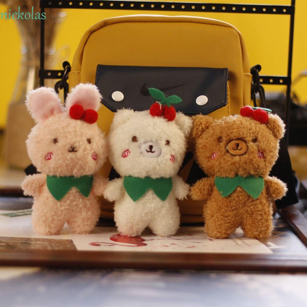 Móc Khóa Thỏ Nhồi Bông Tai Dài Đáng Yêu