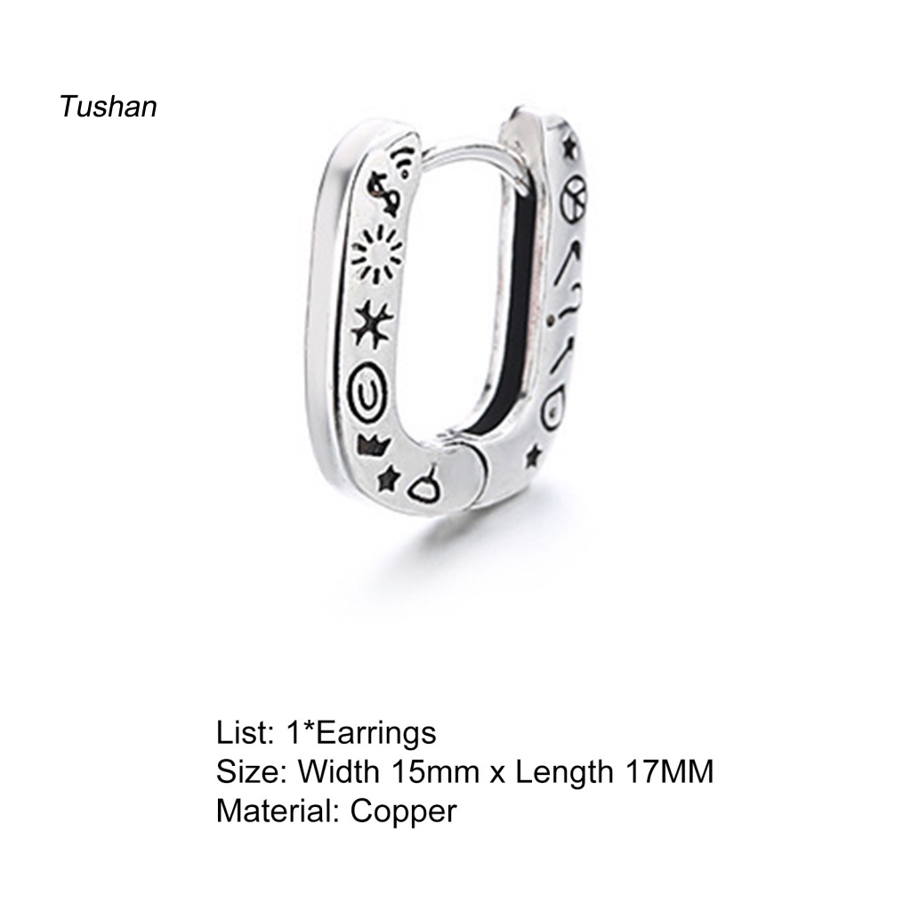 [Ts] 1 Khuyên Tai Dạng Xoắn Ốc Màu Bạc Bóng Cao Quyến Rũ Sáng Bóng Quyến Rũ Cho Nữ