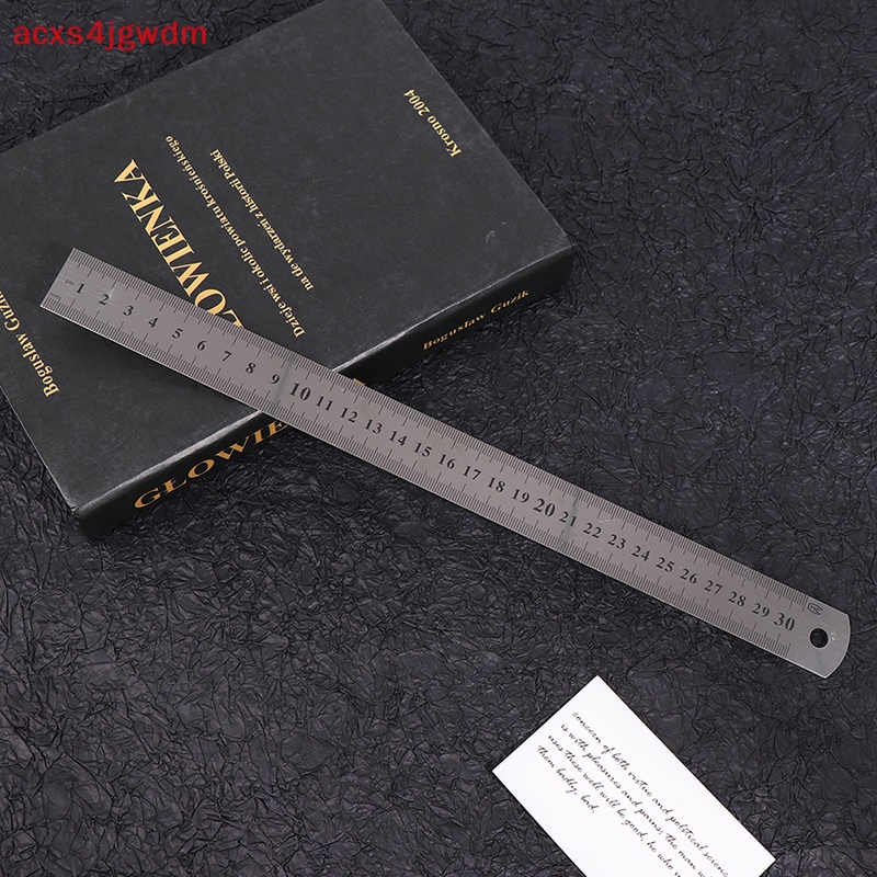 3 cái thước thép không gỉ cho văn phòng trường kỹ thuật 15cm/20cm/30cm mới
