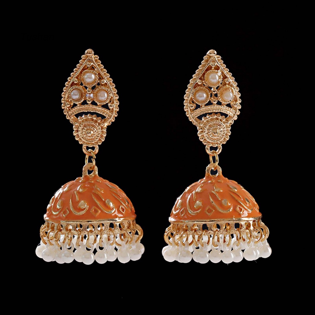 1 Đôi Bông Tai Hình Giọt Nước Bằng Hợp Kim Thiết Kế Điêu Khắc Thời Trang