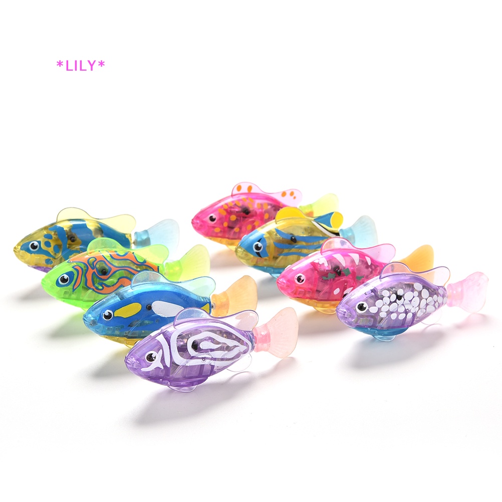 Lily 1x điện tử Pet Robot đồ chơi cá thủy sản Battery Powered cá trẻ em trẻ em Quà tặng uuu